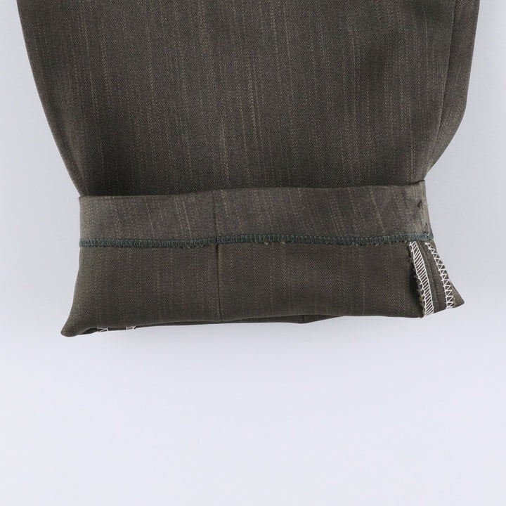 Vintage three-pleat slacks for men, size W31 unclear Charcoal Vintage Second Hand