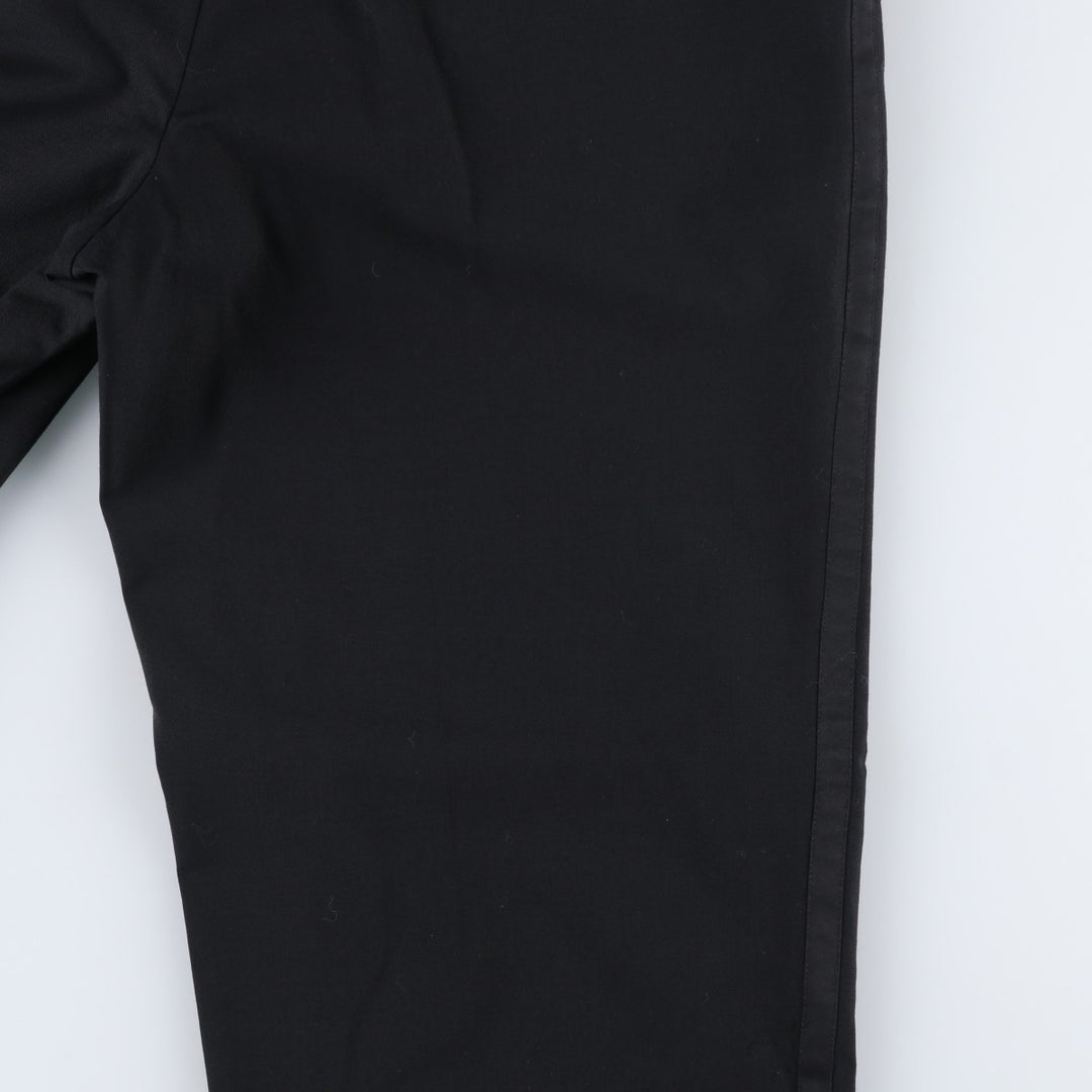Balmain One-Tuck Wool Pants, Men's Slacks, Size W35 wool black type Vintage Second Hand