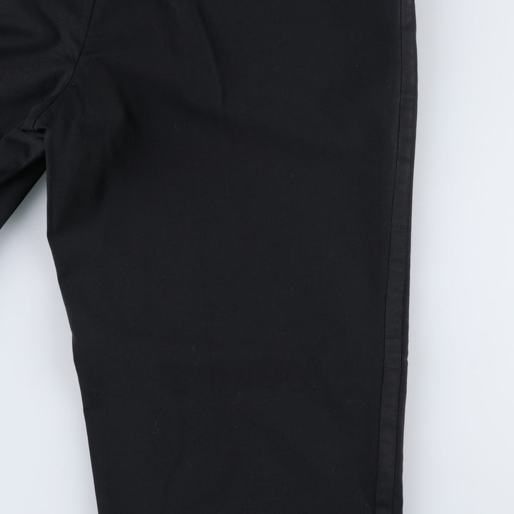 Balmain One-Tuck Wool Pants, Men's Slacks, Size W35 wool black type Vintage Second Hand