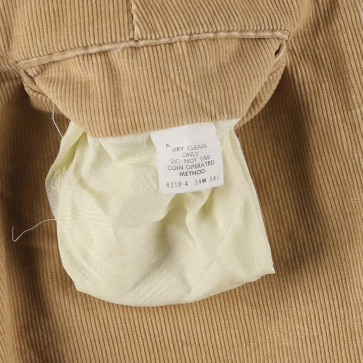 Vintage flared corduroy pants for men, size W34 unclear Beige type Vintage Second Hand