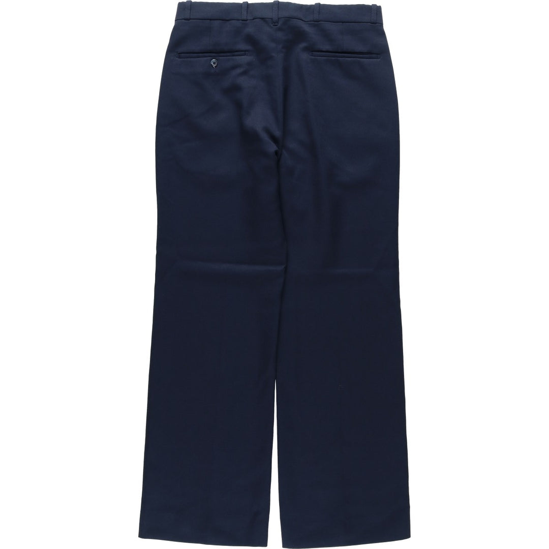 FARAH slacks pants, made in USA, men's size W32 (approx.), vintage. unclear navy blue type Vintage Second Hand