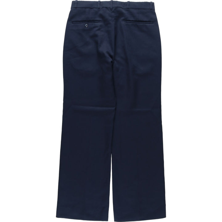 FARAH slacks pants, made in USA, men's size W32 (approx.), vintage. unclear navy blue type Vintage Second Hand