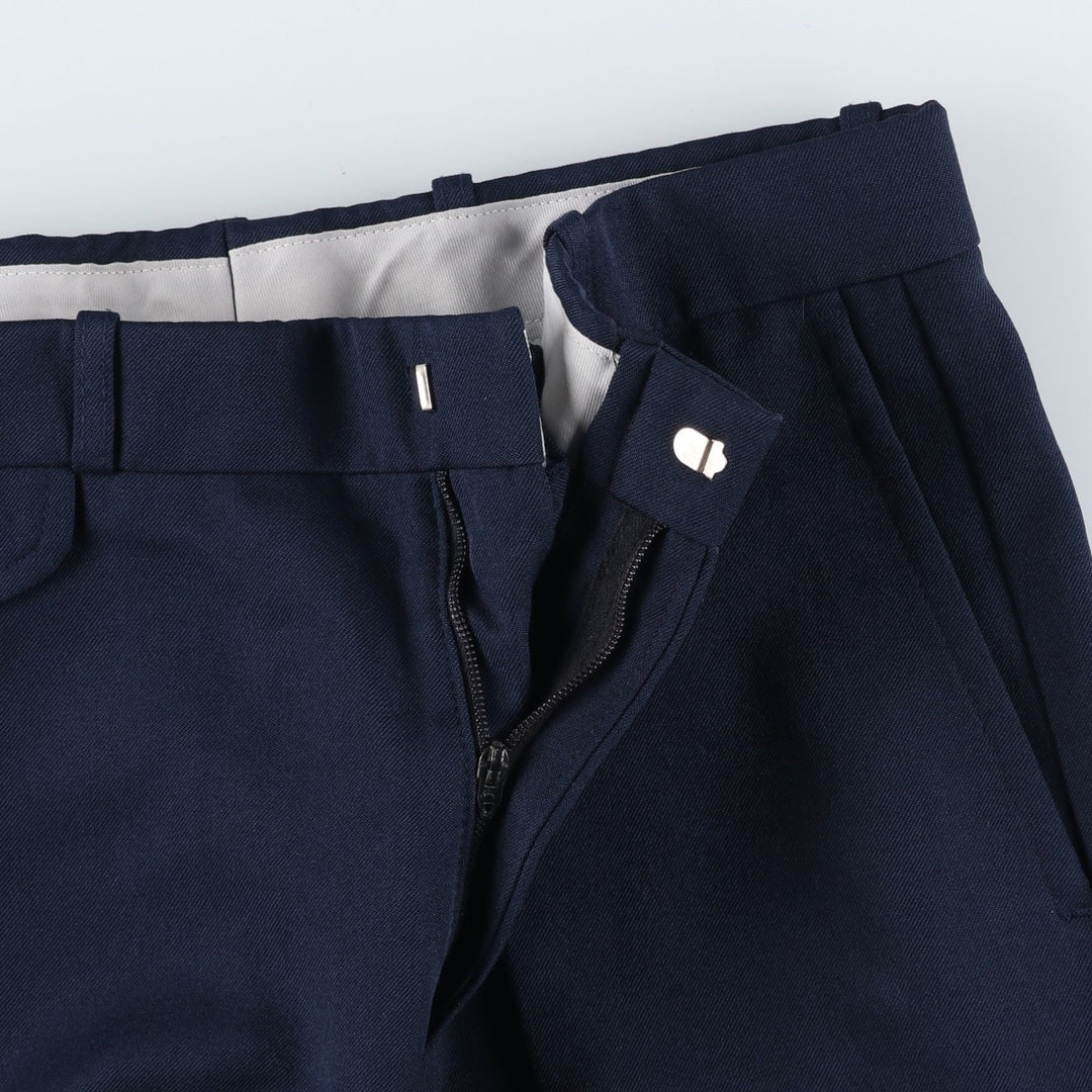 FARAH slacks pants, made in USA, men's size W32 (approx.), vintage. unclear navy blue type Vintage Second Hand