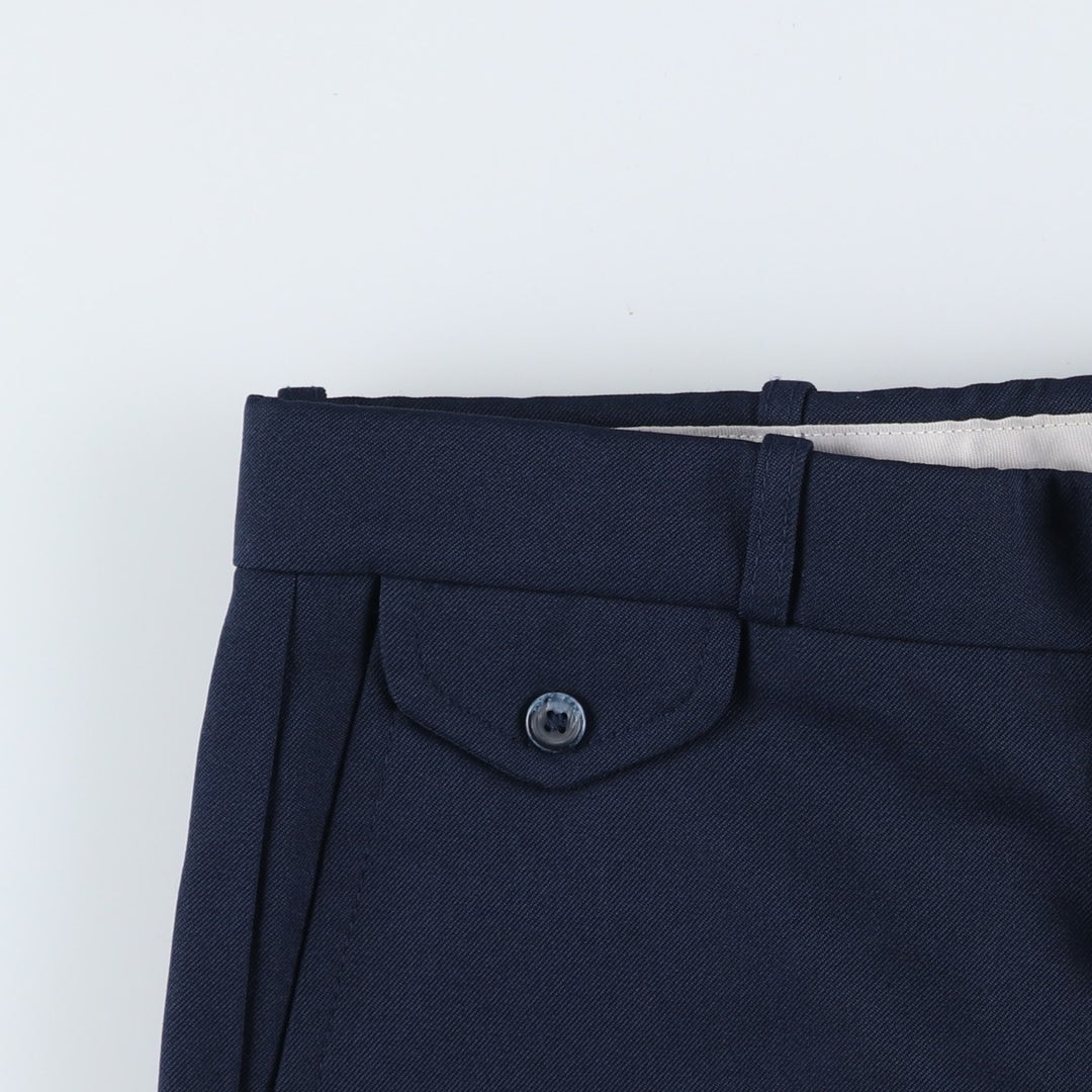 FARAH slacks pants, made in USA, men's size W32 (approx.), vintage. unclear navy blue type Vintage Second Hand