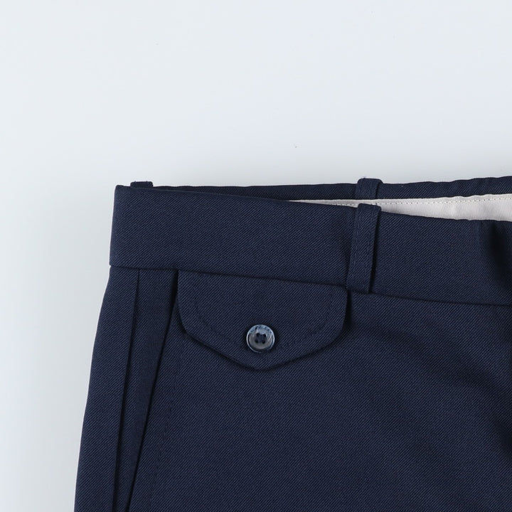 FARAH slacks pants, made in USA, men's size W32 (approx.), vintage. unclear navy blue type Vintage Second Hand