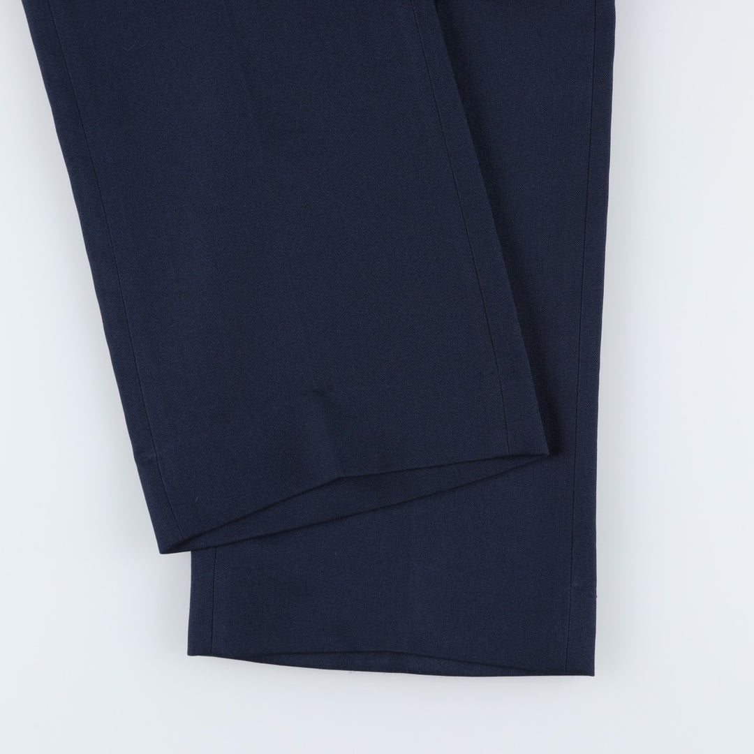 FARAH slacks pants, made in USA, men's size W32 (approx.), vintage. unclear navy blue type Vintage Second Hand