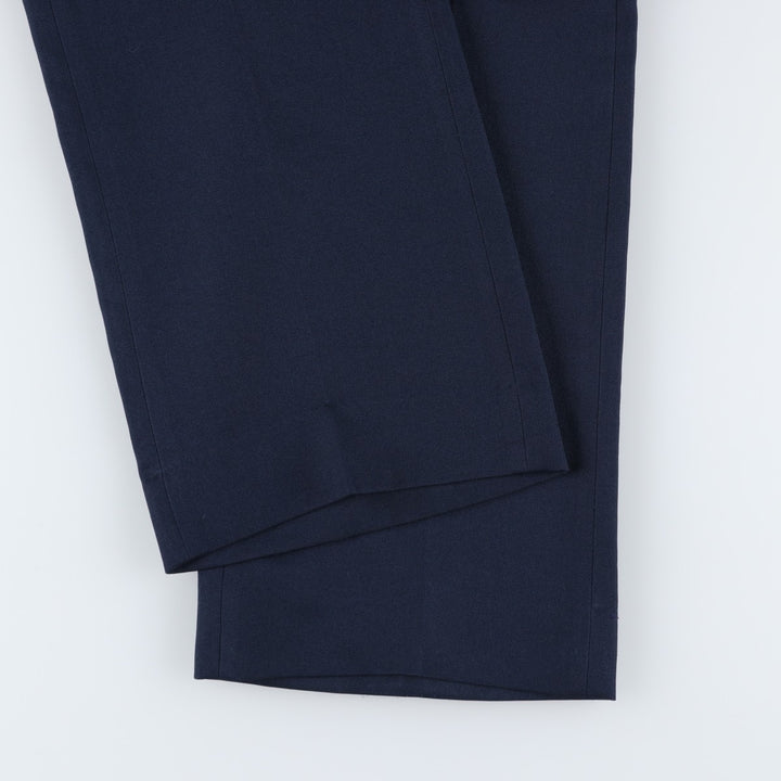 FARAH slacks pants, made in USA, men's size W32 (approx.), vintage. unclear navy blue type Vintage Second Hand