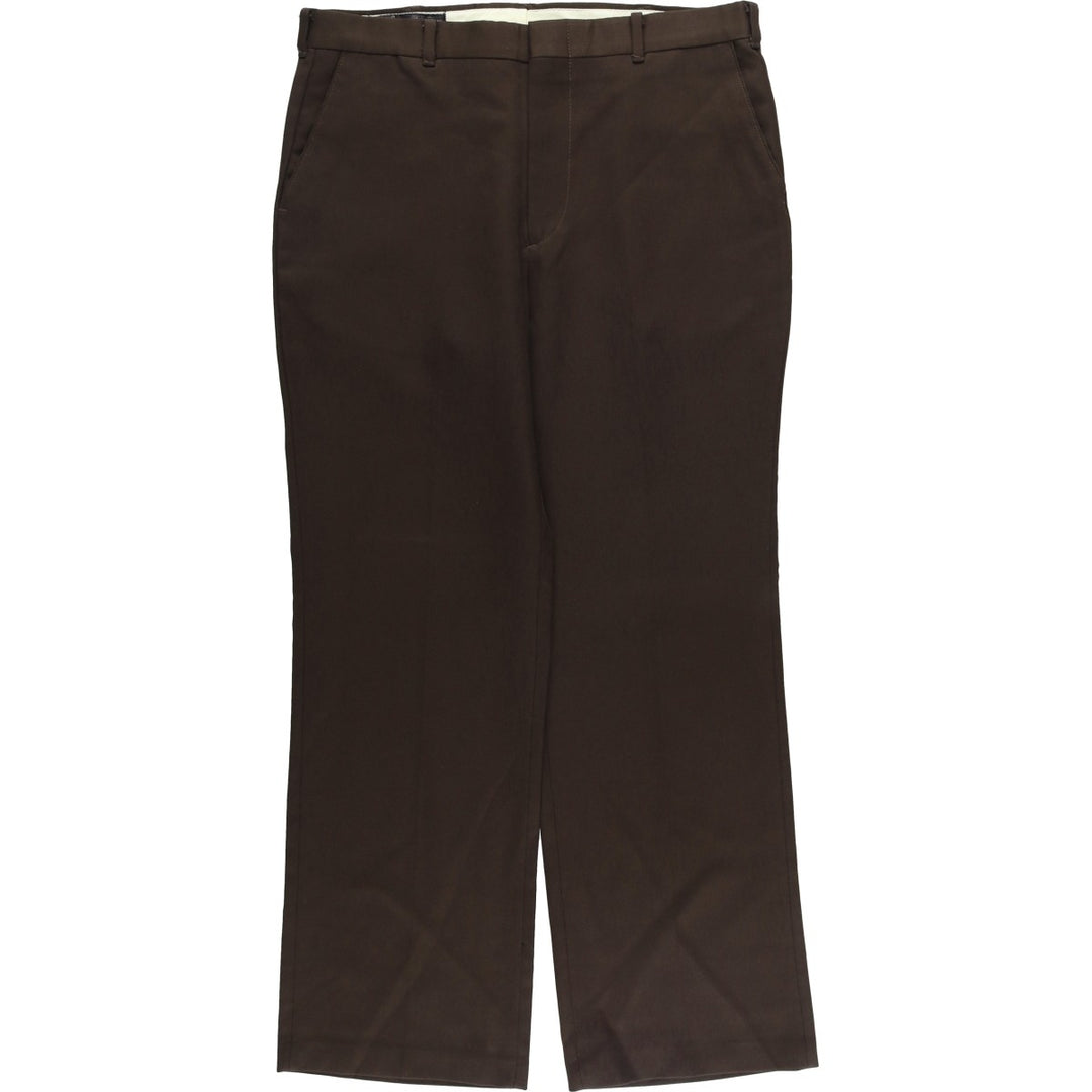 1970s~ Vintage COMFORT ACTION Slacks, Made in USA, Men's, Size 36 unclear brown type Vintage Second Hand