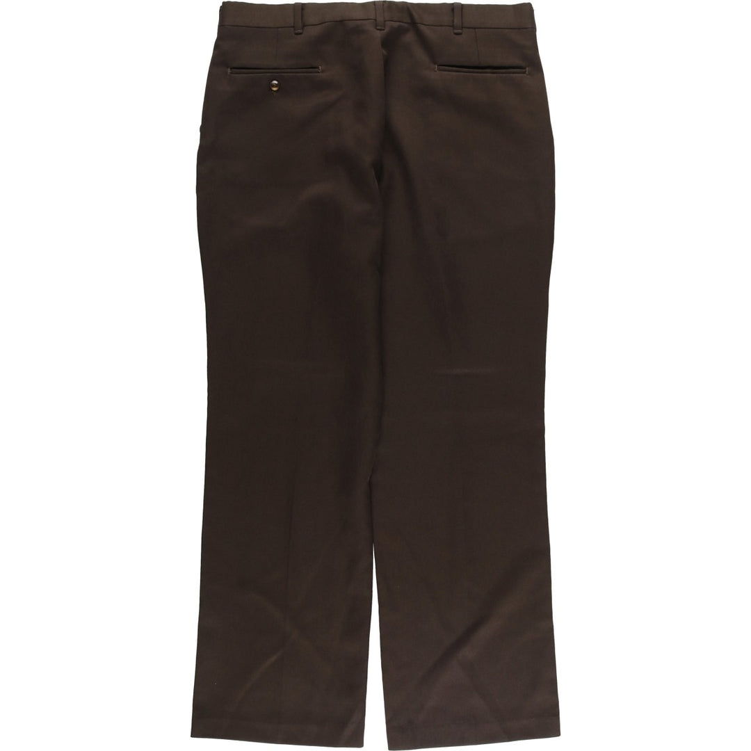 1970s~ Vintage COMFORT ACTION Slacks, Made in USA, Men's, Size 36 unclear brown type Vintage Second Hand