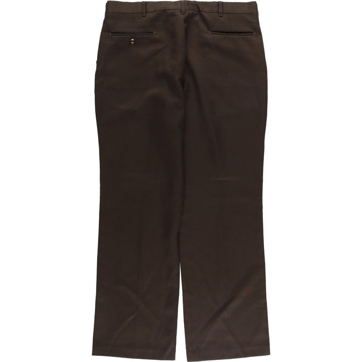 1970s~ Vintage COMFORT ACTION Slacks, Made in USA, Men's, Size 36 unclear brown type Vintage Second Hand