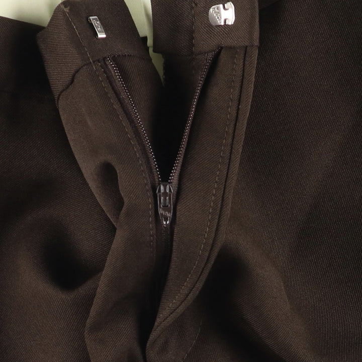1970s~ Vintage COMFORT ACTION Slacks, Made in USA, Men's, Size 36 unclear brown type Vintage Second Hand