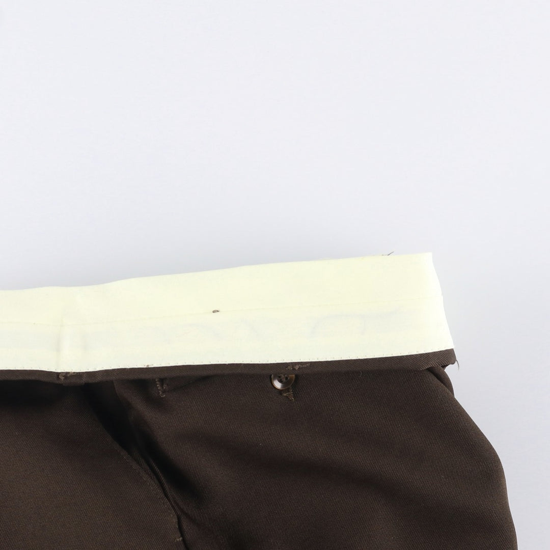 1970s~ Vintage COMFORT ACTION Slacks, Made in USA, Men's, Size 36 unclear brown type Vintage Second Hand
