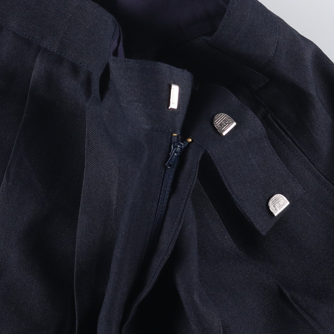 APPOLO Two-pleat Slacks, Men's, Size W32 unclear navy blue type Vintage Second Hand