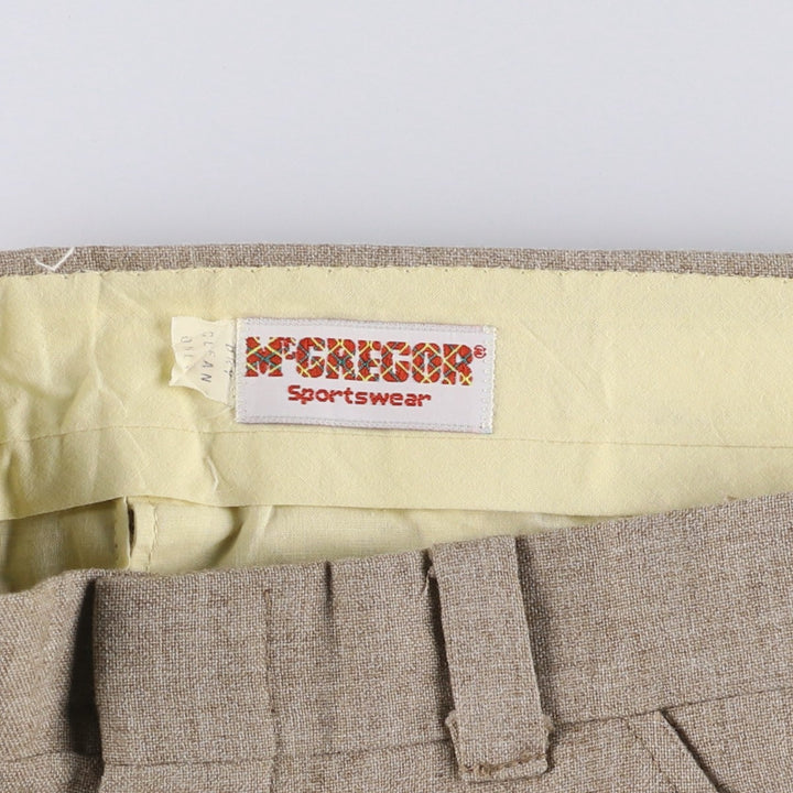 McGREGOR Men's Vintage Slacks, Size W32 unclear Beige type Vintage Second Hand