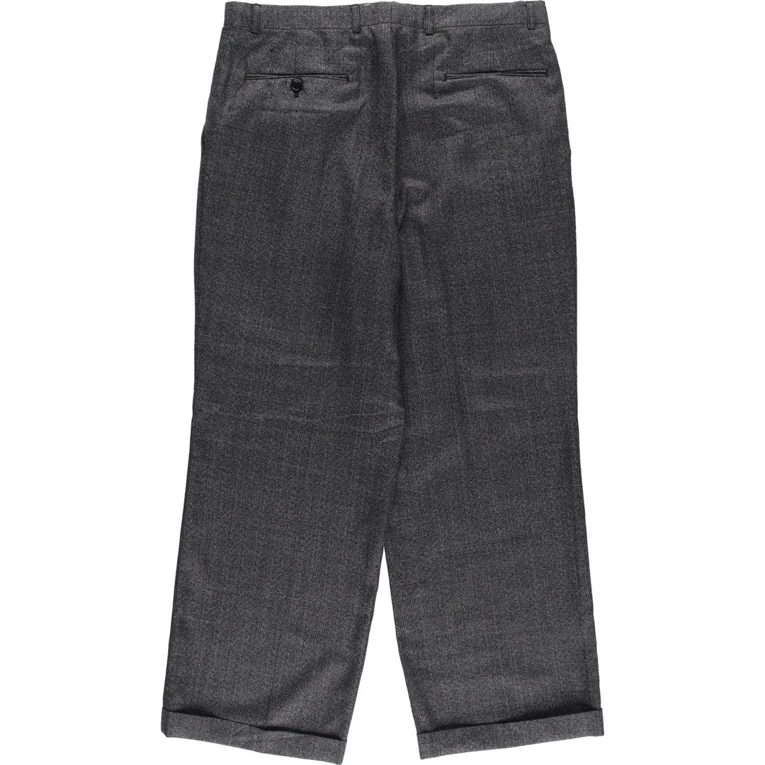 Vintage two-pleat slacks for men, size W34 unclear gray type Vintage Second Hand