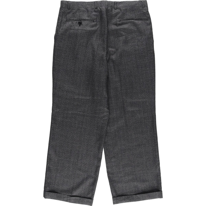 Vintage two-pleat slacks for men, size W34 unclear gray type Vintage Second Hand