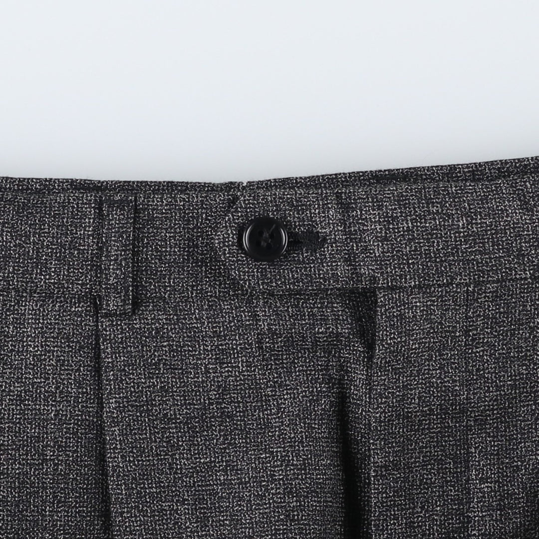 Vintage two-pleat slacks for men, size W34 unclear gray type Vintage Second Hand