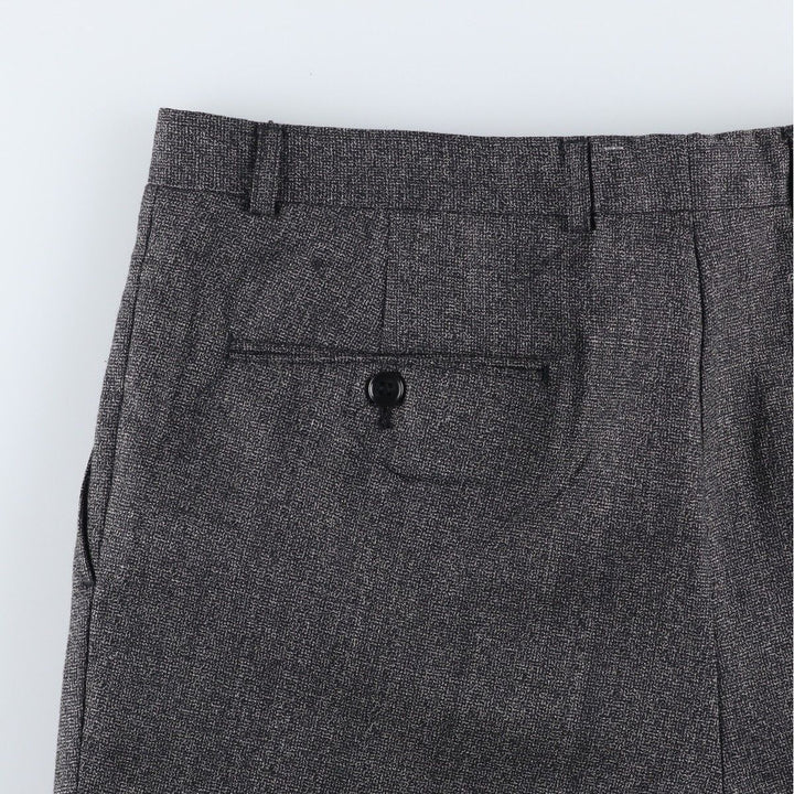 Vintage two-pleat slacks for men, size W34 unclear gray type Vintage Second Hand