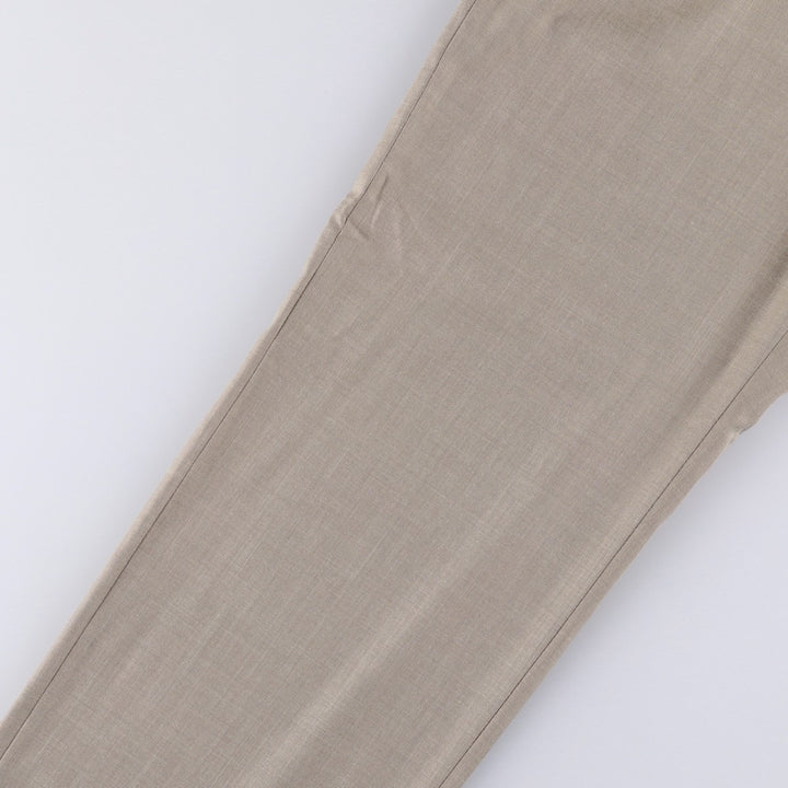 Ralph Lauren POLO RALPH LAUREN two-pleat slacks, men's size W35 polyester Beige type Vintage Second Hand