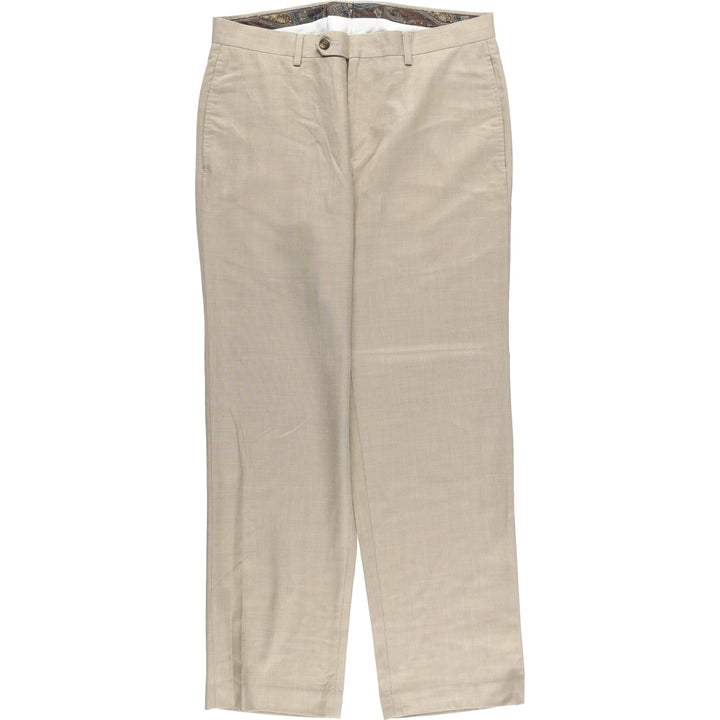 Ralph Lauren LAUREN Lauren slacks men's size W34 polyester brown type Vintage Second Hand