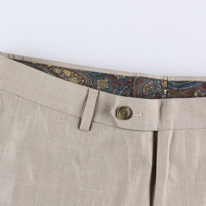 Ralph Lauren LAUREN Lauren slacks men's size W34 polyester brown type Vintage Second Hand