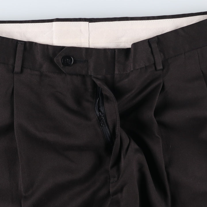 Stafford Two-pleat Slacks, Men's, Size W34 polyester Charcoal Vintage Second Hand