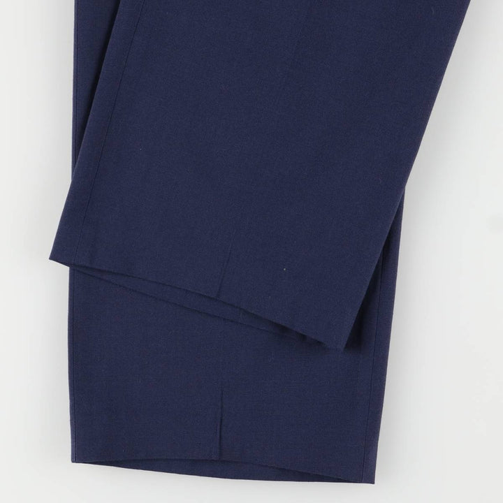Authentic 1980'S US military USAF Tennessee Apparel Corps slacks, made in the USA, men's size W32 polyester navy blue type Vintage Second Hand