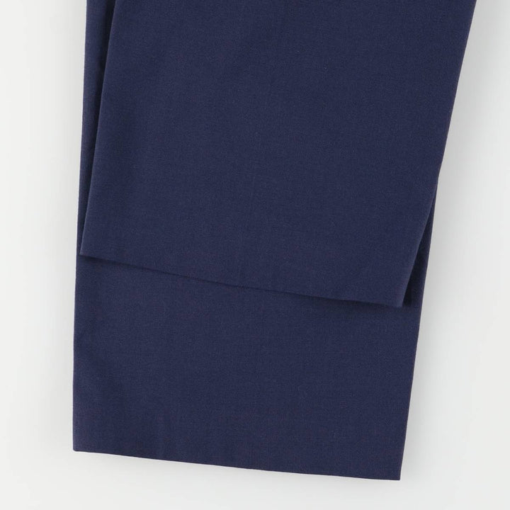 Authentic 1980'S US military USAF Tennessee Apparel Corps slacks, made in the USA, men's size W32 polyester navy blue type Vintage Second Hand