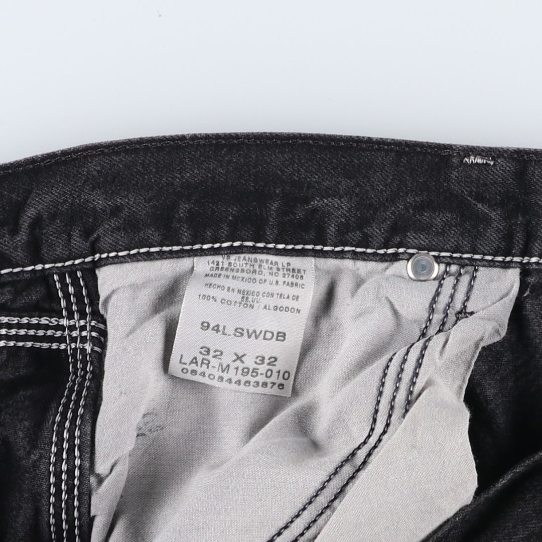 WRG JEANS CO Denim Painter Pants Men's Size W36 cotton black type Vintage Second Hand