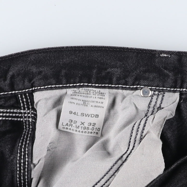 WRG JEANS CO Denim Painter Pants Men's Size W36 cotton black type Vintage Second Hand