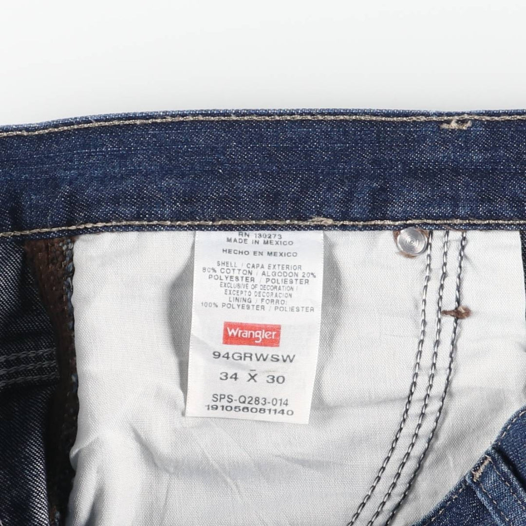 Wrangler Denim Painter Pants for Men, W36 cotton blue type Vintage Second Hand