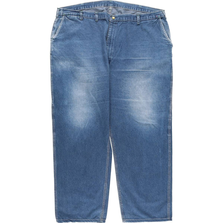 Oversized 60s-70'S Osh Kosh denim painter pants, made in the USA, men's size W46, vintage unclear blue type Vintage Second Hand