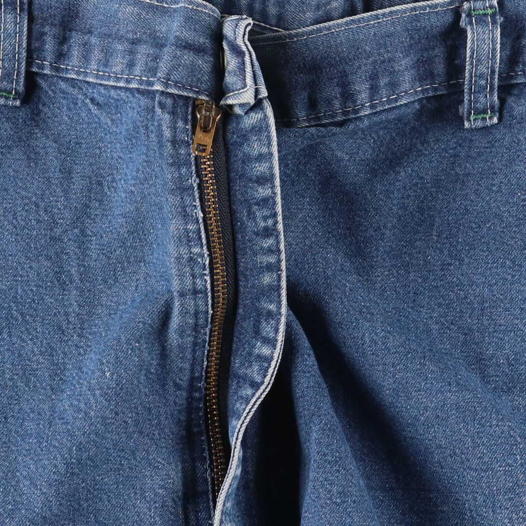 Oversized 60s-70'S Osh Kosh denim painter pants, made in the USA, men's size W46, vintage unclear blue type Vintage Second Hand