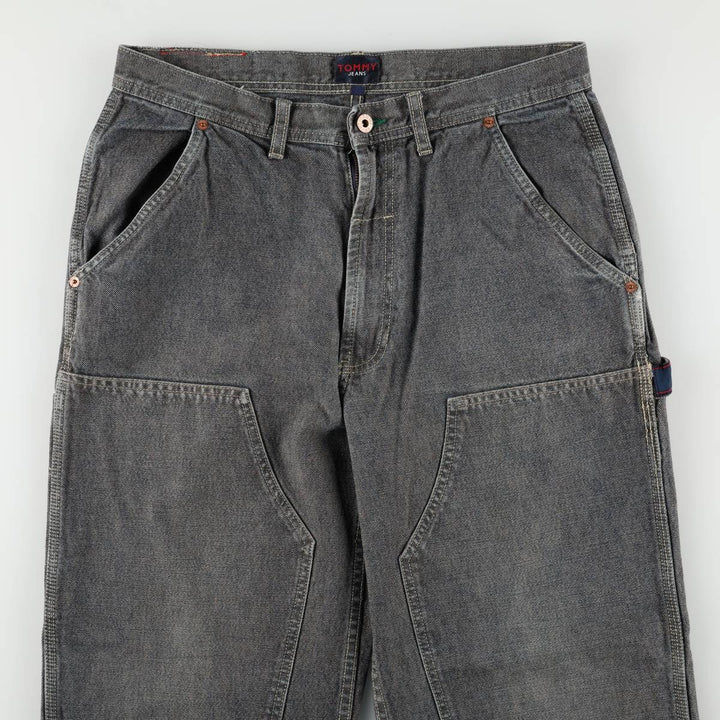 90s-00'S Tommy Hilfiger Jeans Double Knee Denim Painter Pants, Men's W33 (approx.) cotton gray type Vintage Second Hand