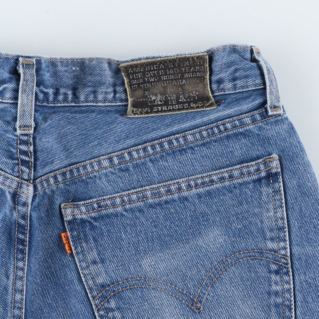 1990'S Levi's 412-0217 Orange Tab Tapered Denim Pants, Men's W33 (approx.), Vintage cotton blue type Vintage Second Hand