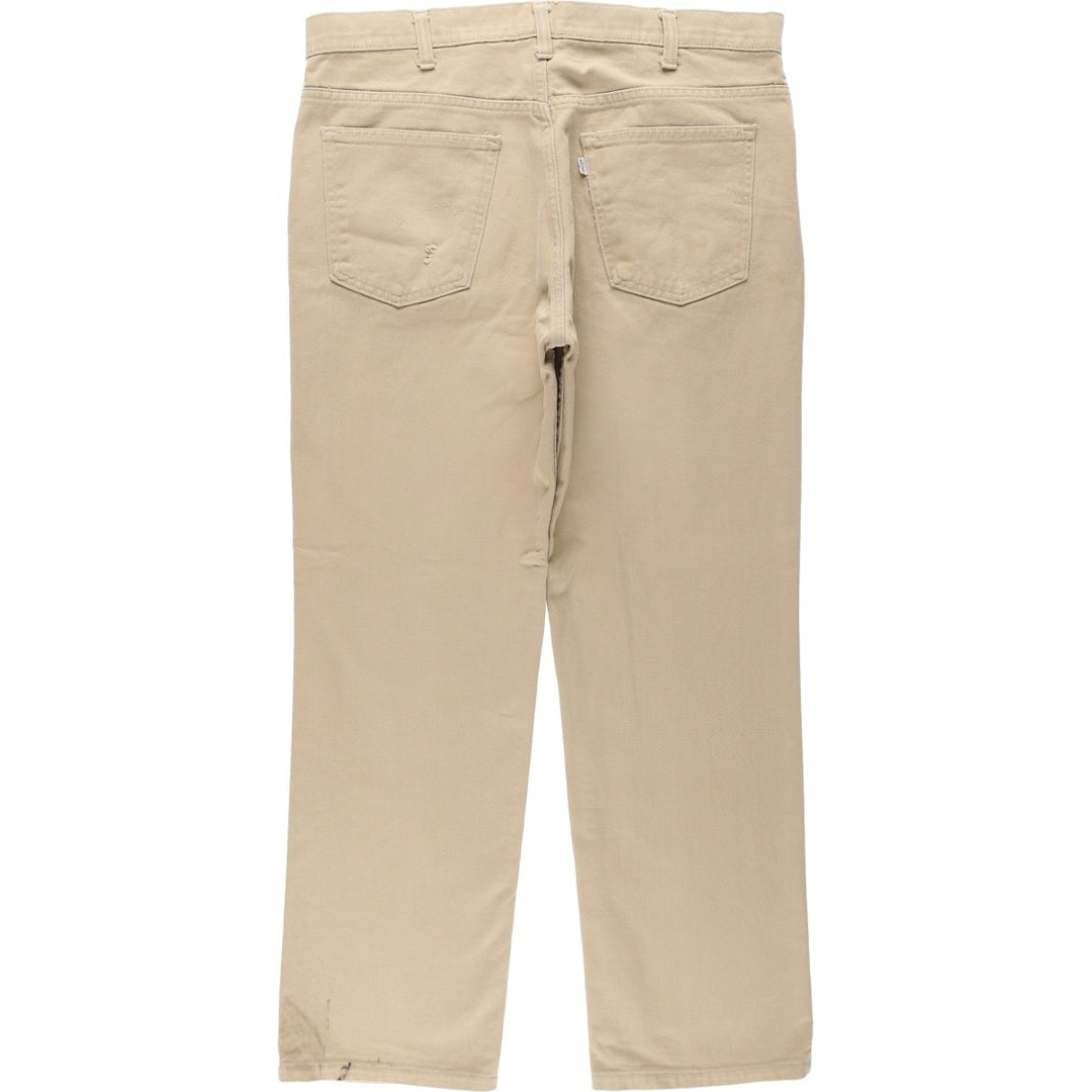80s-90'S Levi's Tapered Denim Pants, Men's W37 (approx.), Vintage unclear Beige type Vintage Second Hand