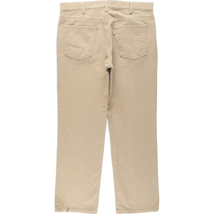 80s-90'S Levi's Tapered Denim Pants, Men's W37 (approx.), Vintage unclear Beige type Vintage Second Hand