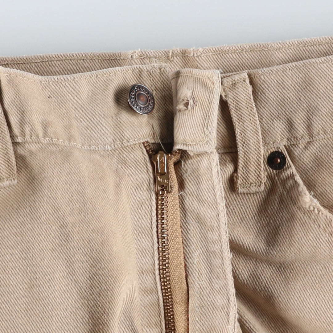 80s-90'S Levi's Tapered Denim Pants, Men's W37 (approx.), Vintage unclear Beige type Vintage Second Hand