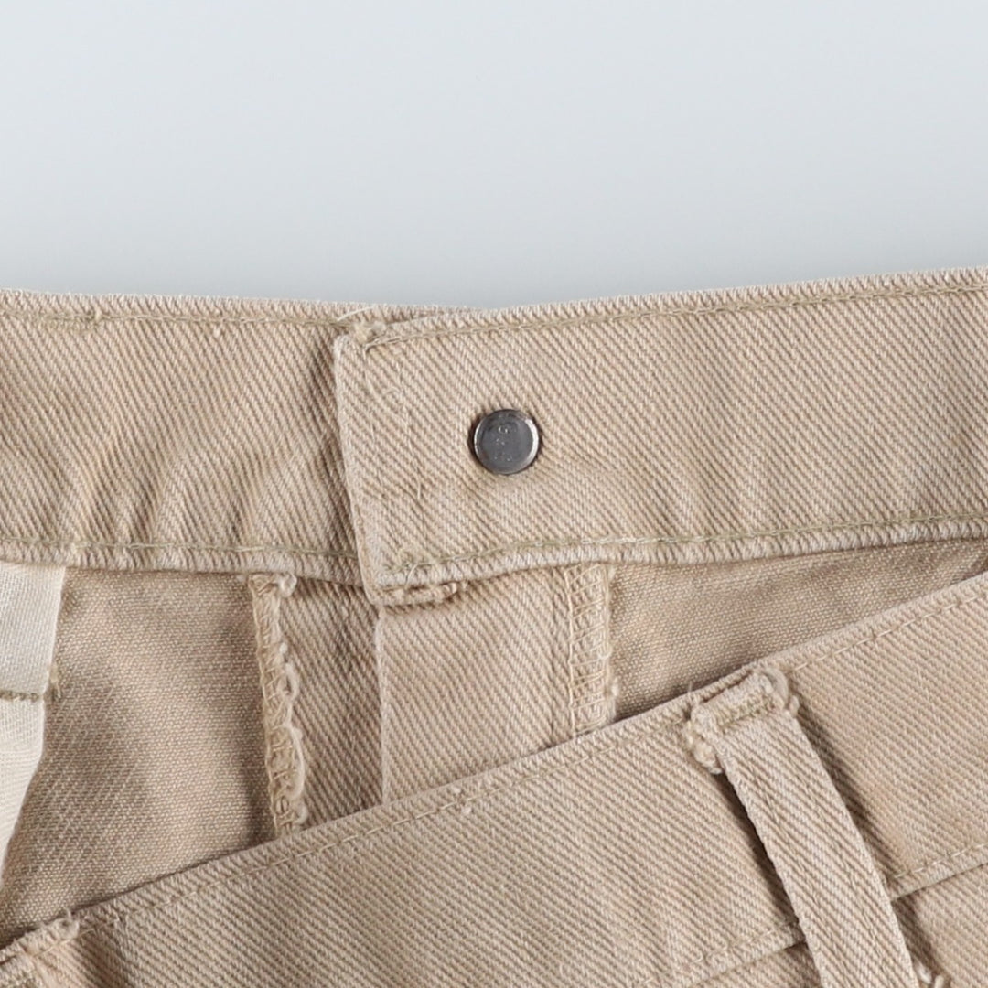 80s-90'S Levi's Tapered Denim Pants, Men's W37 (approx.), Vintage unclear Beige type Vintage Second Hand