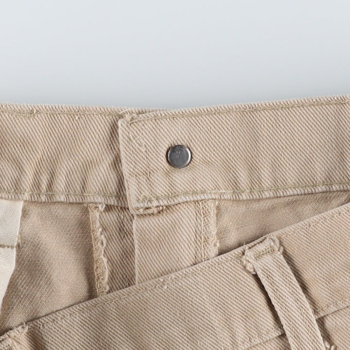 80s-90'S Levi's Tapered Denim Pants, Men's W37 (approx.), Vintage unclear Beige type Vintage Second Hand