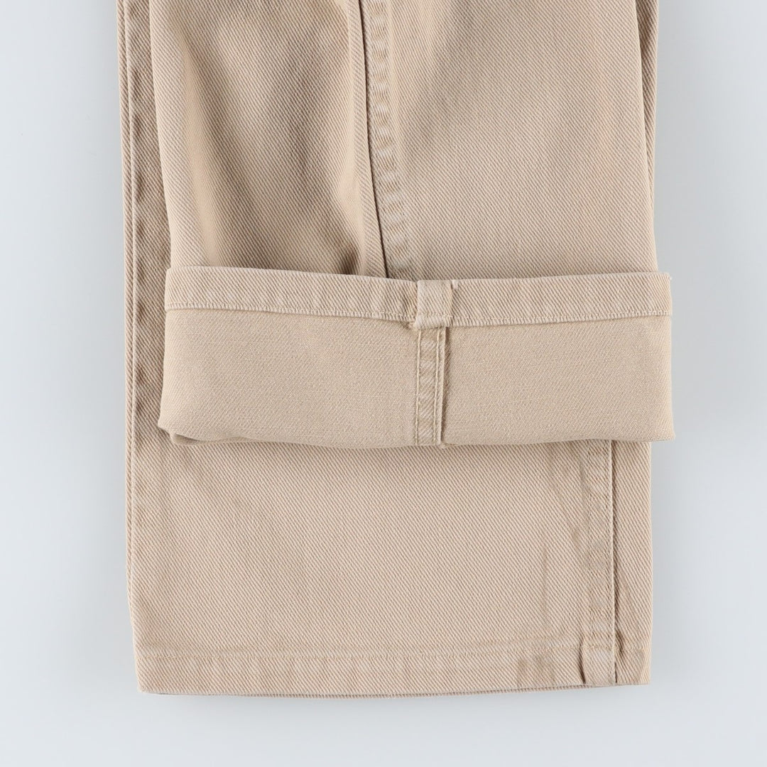 80s-90'S Levi's Tapered Denim Pants, Men's W37 (approx.), Vintage unclear Beige type Vintage Second Hand