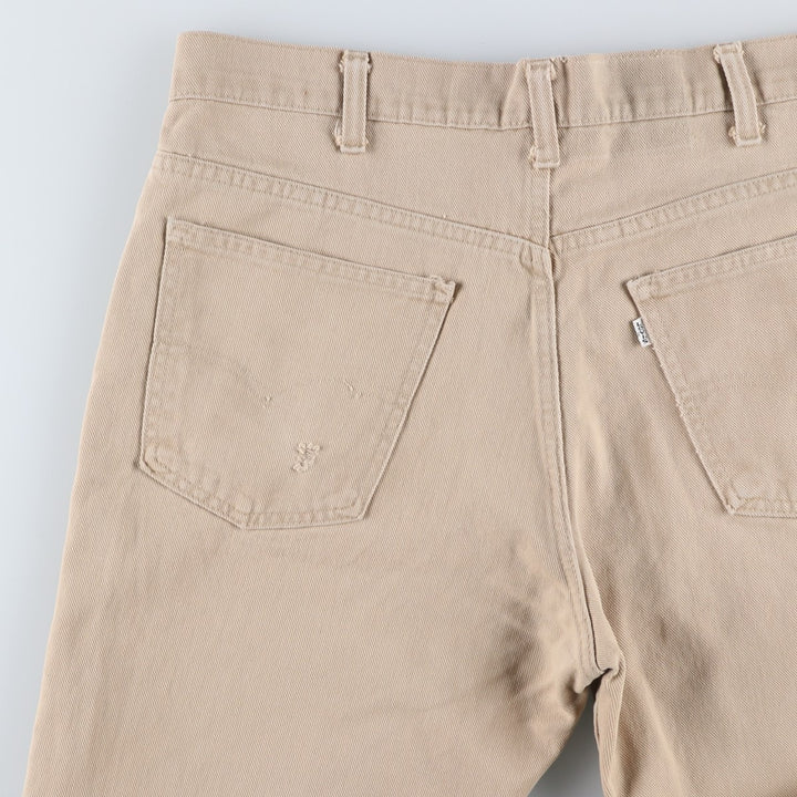 80s-90'S Levi's Tapered Denim Pants, Men's W37 (approx.), Vintage unclear Beige type Vintage Second Hand