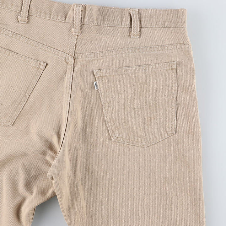80s-90'S Levi's Tapered Denim Pants, Men's W37 (approx.), Vintage unclear Beige type Vintage Second Hand