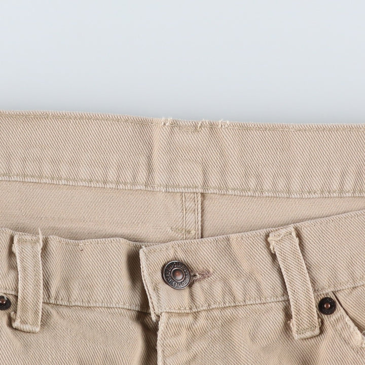 80s-90'S Levi's Tapered Denim Pants, Men's W37 (approx.), Vintage unclear Beige type Vintage Second Hand