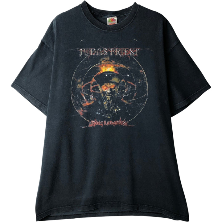 2000'S Fruit of the Loom band t-shirt, men's size XL equivalent. cotton black type Vintage Second Hand