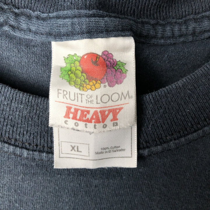 2000'S Fruit of the Loom band t-shirt, men's size XL equivalent. cotton black type Vintage Second Hand