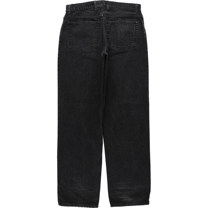 ~2000'S ARIZONA JEAN CO. Black Denim Tapered Denim Pants, Men's W35 equivalent cotton black type Vintage Second Hand