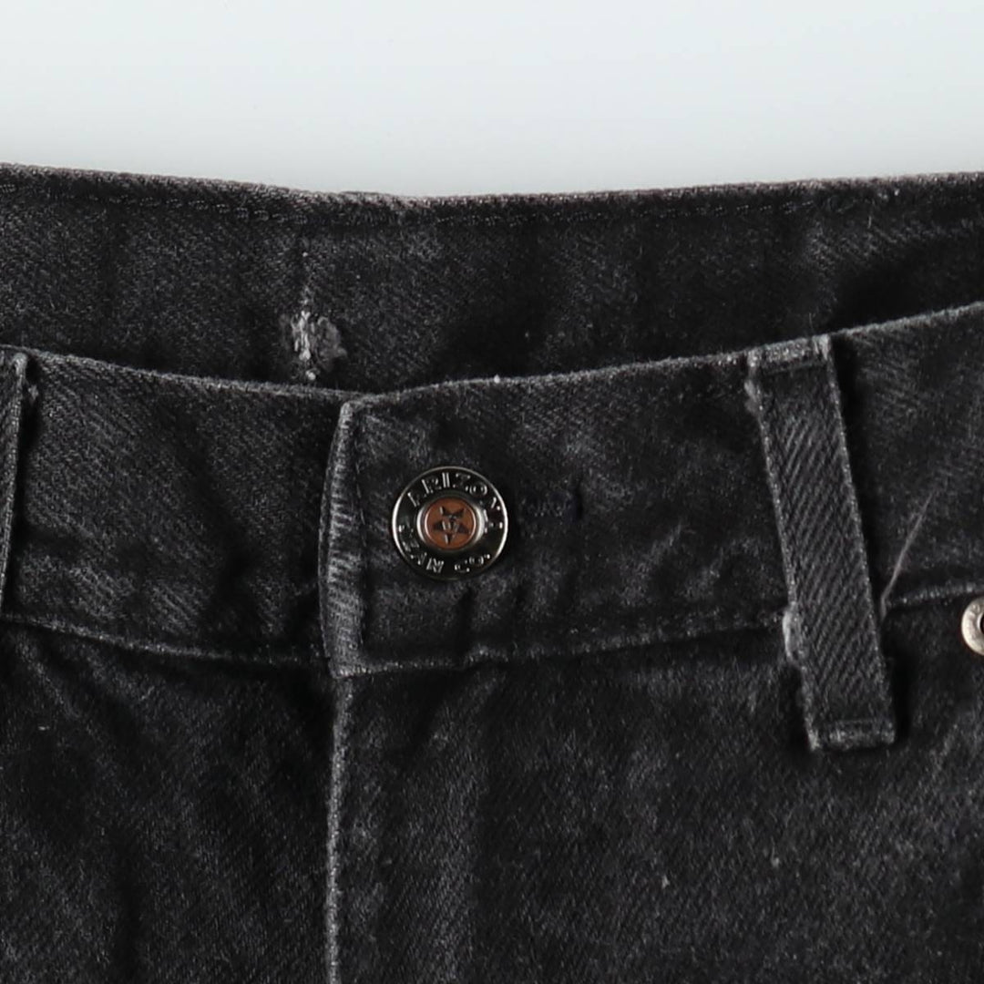 ~2000'S ARIZONA JEAN CO. Black Denim Tapered Denim Pants, Men's W35 equivalent cotton black type Vintage Second Hand