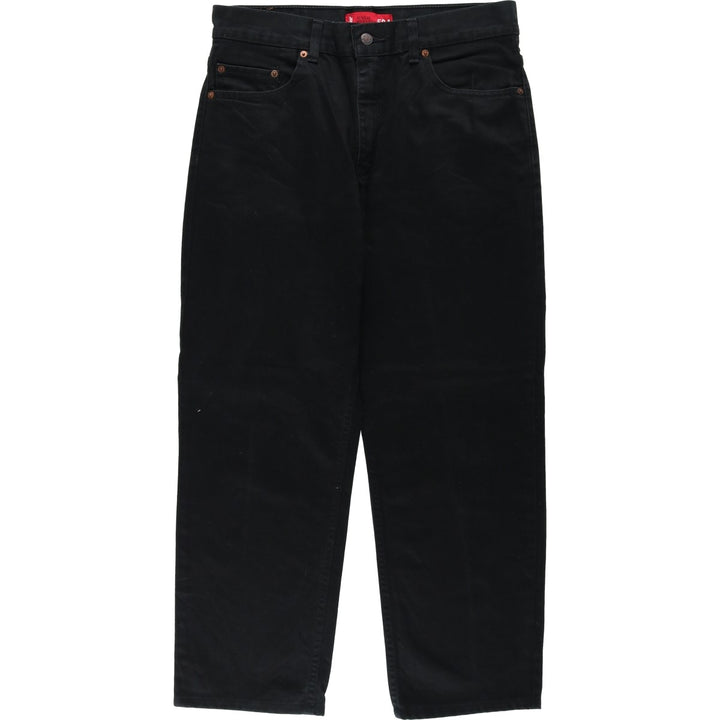 Levi's REGULAR STRAIGHT 504 Black Denim Tapered Jeans (Men's size W34 equivalent) unclear black type Vintage Second Hand