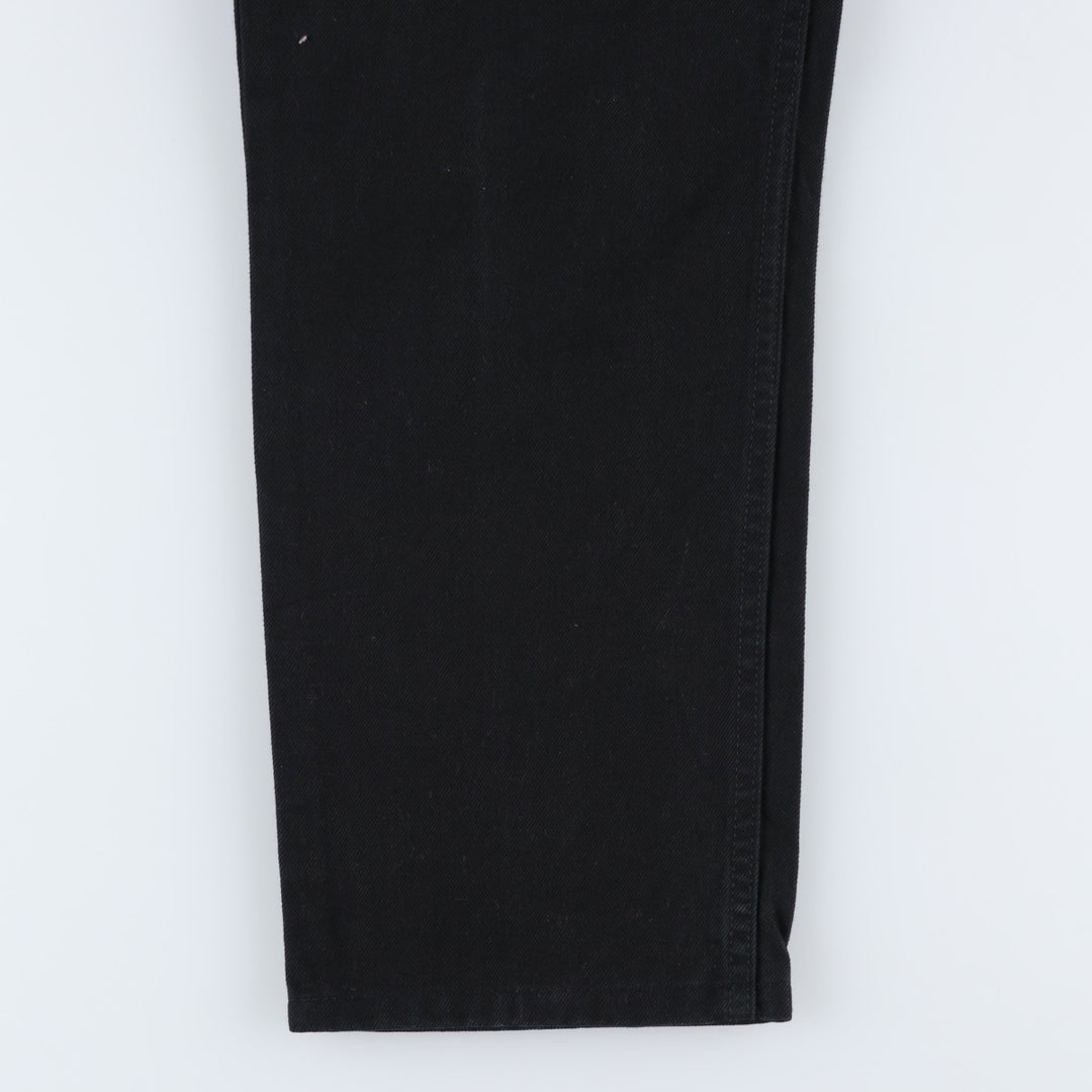 Levi's REGULAR STRAIGHT 504 Black Denim Tapered Jeans (Men's size W34 equivalent) unclear black type Vintage Second Hand